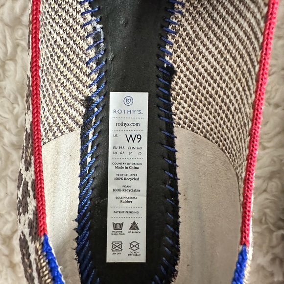 Rothy's Shoes The Loafer Womens 9 Tan Brown Leopard Flats Slip On Animal Round - Picture 12 of 14